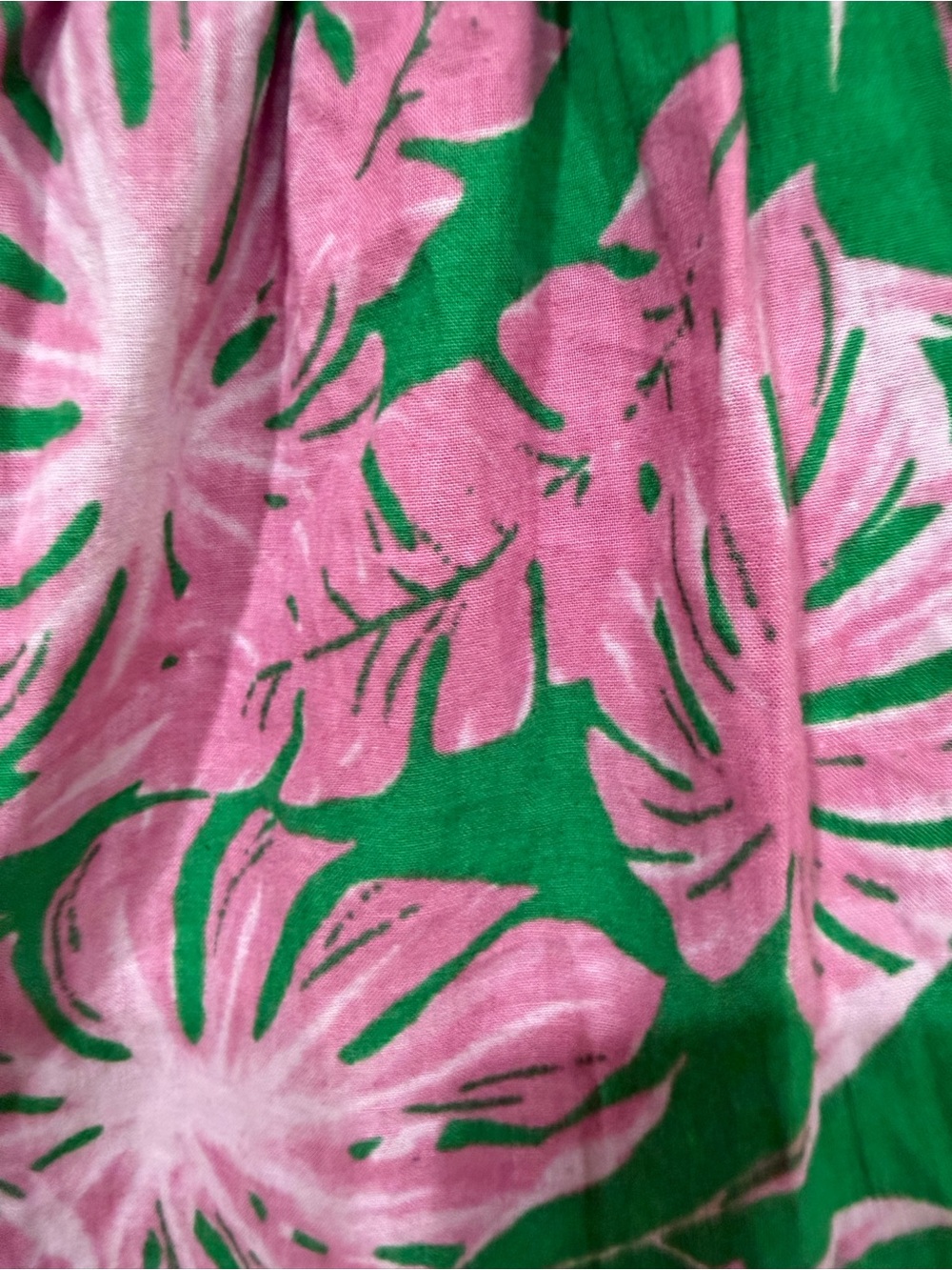 TUCKERNUCK MEADOW RHODES Floral Tiered Smocked Midi Dress Pink and Green (102) - Picture 5 of 6
